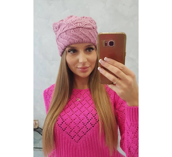 Dámská čepice Dagmara K332 tmavě růžová Dámská čepice Dagmara K332 tmavě růžová