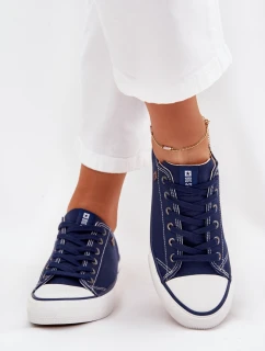Dámské Nízké Tenisky Big Star model 21705176 Tmavě Modré - Big Star Shoes