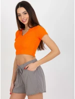 Dámské šortky D73760M61531KH šedá - FPrice