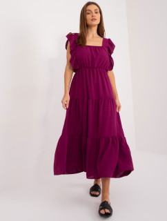 Sukienka DHJ SK 8352.04 ciemny fioletowy