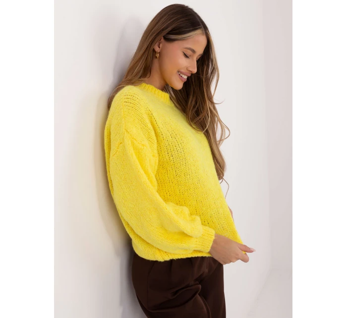 Sweter MI SW model 21799685 żółty - FPrice Sweter MI SW model 21799685 żółty - FPrice