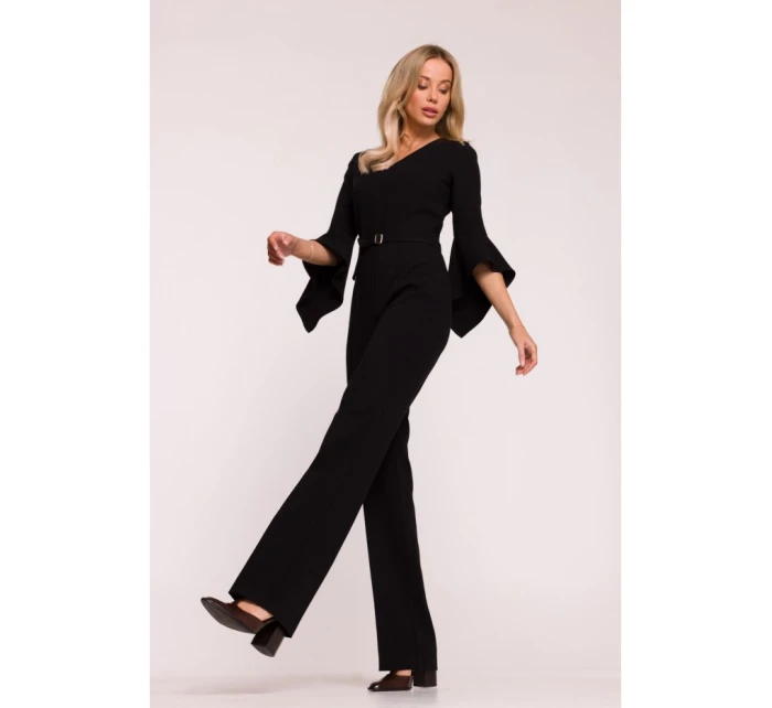 Kombinéza s rukávy černá model 21319123 - STYLOVE
