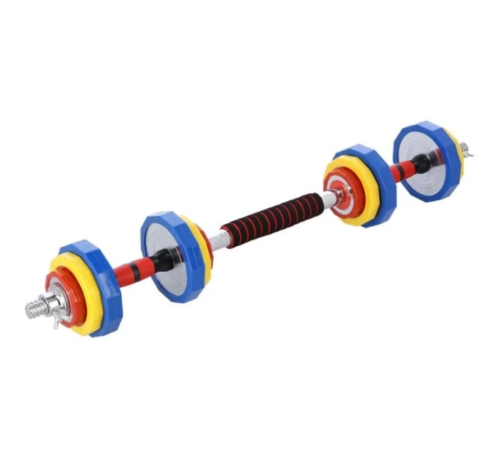 Barevné činky s funkcí činky v kufříku HMS SKC20 2 x 10 kg