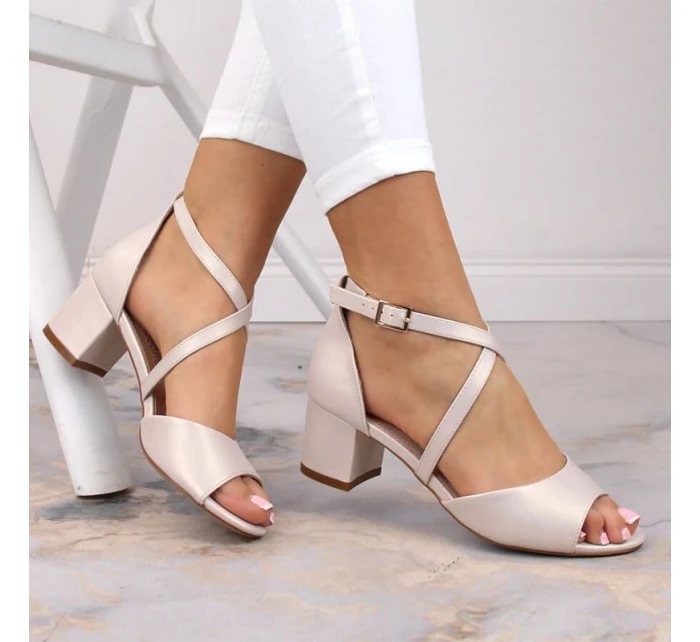 Sandály na podpatku Sergio Leone W SK367C