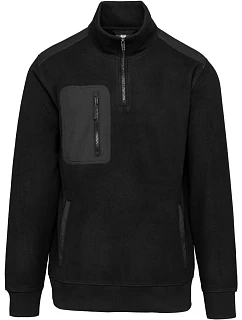 905 Pracovní fleecová mikina s 1/4 zipem model 22514411 black - WK