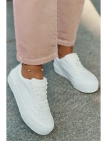 Nízké sneakersy z eko kůže Big Star RR274303 Bílé Nízké sneakersy z eko kůže Big Star RR274303 Bílé