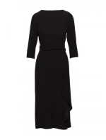 model 21470715 Šaty s volánkem černé - STYLOVE