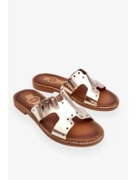 Dámské sandály s ozdobnými výřezy zlato Emily Dámské sandály s ozdobnými výřezy zlato Emily