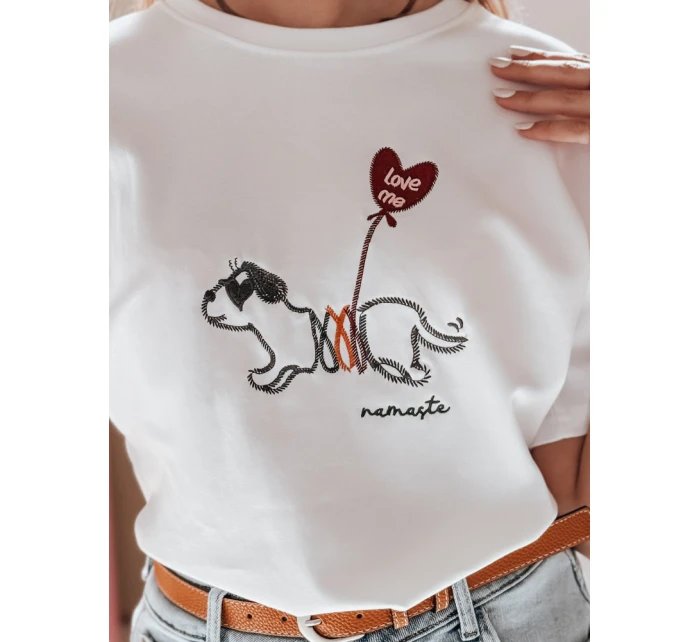 Dámské tričko oversize se  white Dstreet model 21989246 - FashionStreet