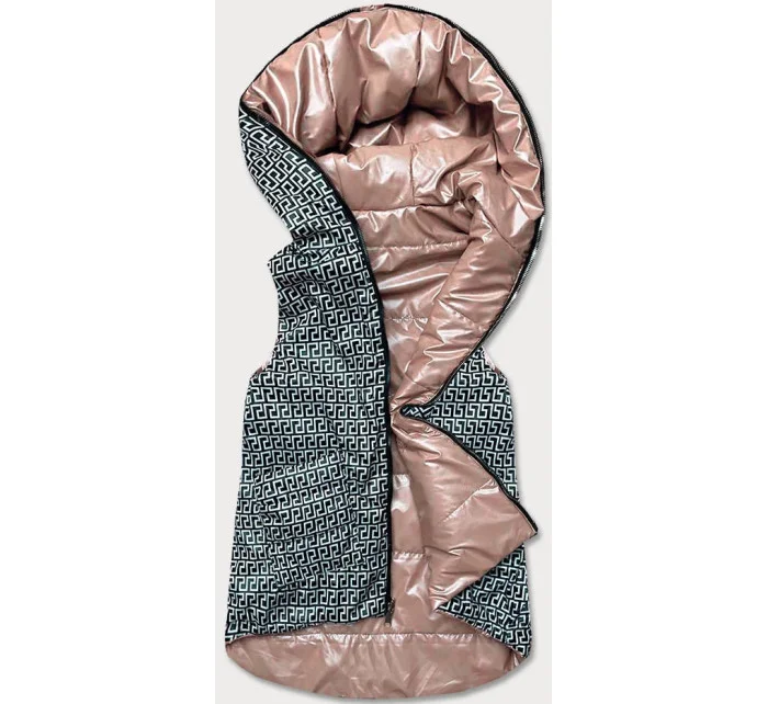 Béžová dámská rozšířená oboustranná vesta model 17189800 - S'WEST