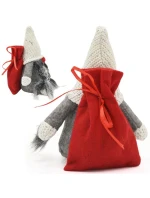 Dekorativní marshmallow s dárkovým sáčkem 15CM tmavě šedé dětské