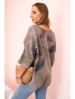 Dámská bavlněná halenka s s rukávy fango model 21073245 - K-Fashion