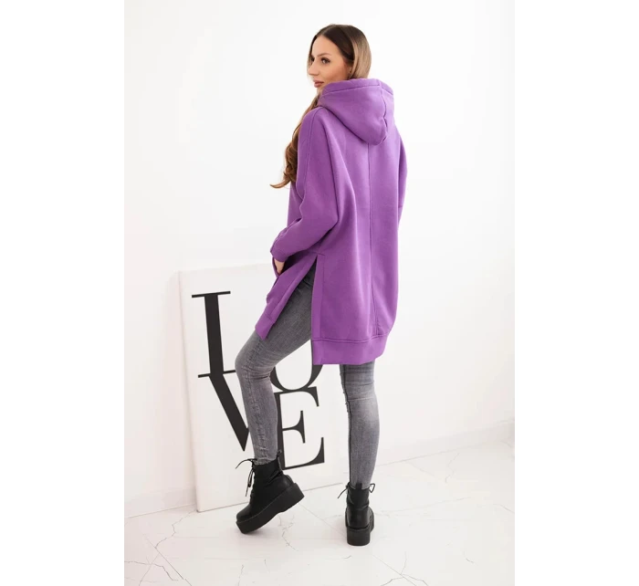 Bunda s model 21470127 na bocích fialová - K-Fashion Bunda s model 21470127 na bocích fialová - K-Fashion