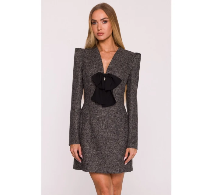 šaty s výstřihem do V černé model 21295846 - Moe šaty s výstřihem do V černé model 21295846 - Moe