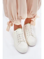 Dámské tenisky na platformě z ECO kůže Big Star – bílé Dámské tenisky na platformě z ECO kůže Big Star – bílé