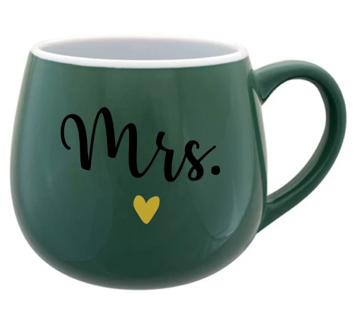 MRS. - zelený keramický hrníček 300 ml MRS. - zelený keramický hrníček 300 ml