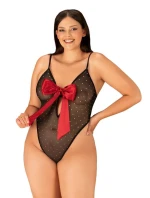 Elegantní body Tienesy teddy 2XL/3XL - Obsessive