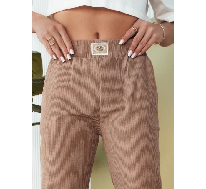 Dámské tepláky BRINAT camel FashionStreet UY2049