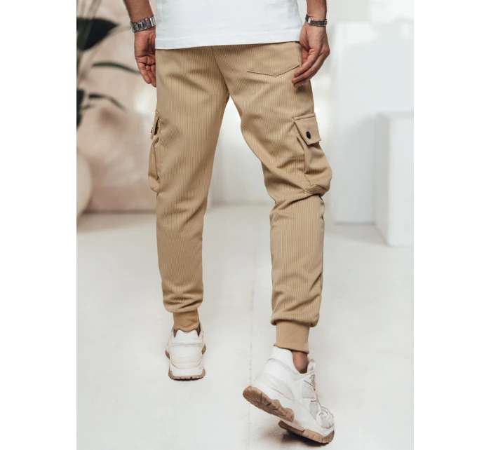 Pánské kalhoty cargo béžové FashionStreet UX4461 Pánské kalhoty cargo béžové FashionStreet UX4461