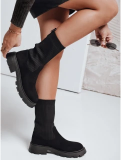 Dámské ponožkové boty černé FashionStreet ZY1133