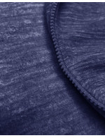 Tmavě modrá melanžová rozepínací polarová (fleecová) mikina (2310)