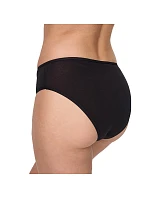 Dámské kalhotky vysokého střihu 2 ks NUR DIE COTTON MIDISLIP 2x - NUR DIE - černá