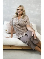 Italská móda Ramira cr.r. sp.3/4 barva:print/cappuccino