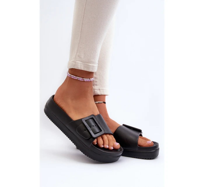 Dámské Pěnové Žabky Na Platformě S Big Star Černé model 21654891 - Big Star Shoes Dámské Pěnové Žabky Na Platformě S Big Star Černé model 21654891 - Big Star Shoes