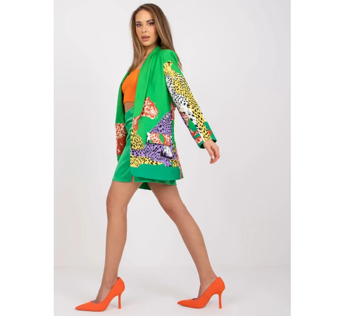 Marynarka DHJ MA model 21127004 zielony - FPrice Marynarka DHJ MA model 21127004 zielony - FPrice