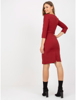 Dámské šaty LK SK model 17624367 tmavě červené - FPrice