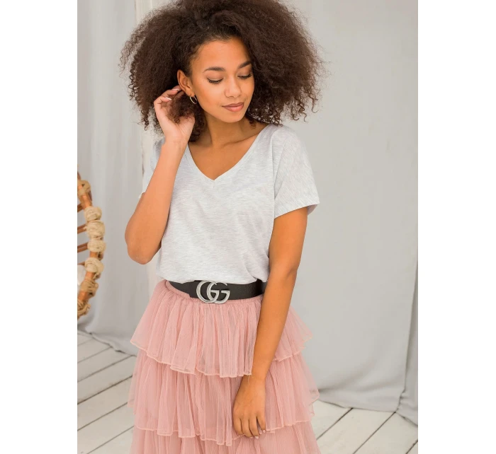 Tričko RV TS model 14829125 světle šedá - FPrice Tričko RV TS model 14829125 světle šedá - FPrice