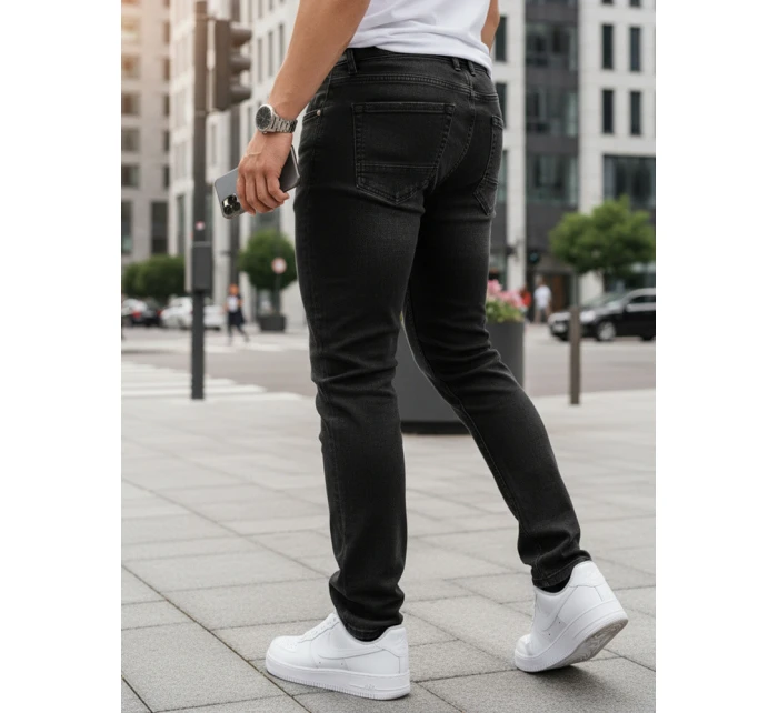 Pánské džíny slim fit černé FashionStreet UX4483
