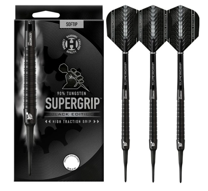 Šipky Supergrip Black 90% model 21132348 - Harrows