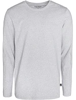 Pánské tričko z těžké bavlny s dl. rukávem 74. grey melange model 22413278 - Pure Waste Pánské tričko z těžké bavlny s dl. rukávem 74. grey melange model 22413278 - Pure Waste