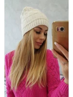 Fleecová čepice Marta K231 ecru Fleecová čepice Marta K231 ecru