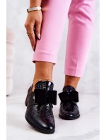 Kožené boty z kůže Černá model 21573469 - Boto