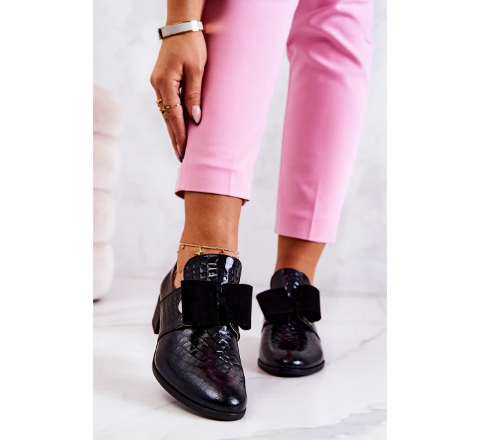 Kožené boty z kůže Černá model 21573469 - Boto