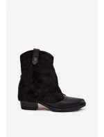 boty na podpatku černé model 21708419 - Boto boty na podpatku černé model 21708419 - Boto