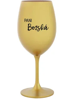 PANI BOŽSKÁ - zlatý pohár na víno 350 ml