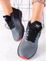 Designové  tenisky dámské šedo-stříbrné bez podpatku