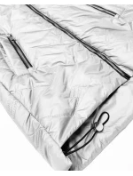 kurtka damska pikowana z kapturem Goodlookin jasny beż model 22003992 - S'WEST