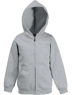 Classic Kids Sweat Jacket Dětská mikina s kapucí model 22534758 heather grey - Fruit of the Loom
