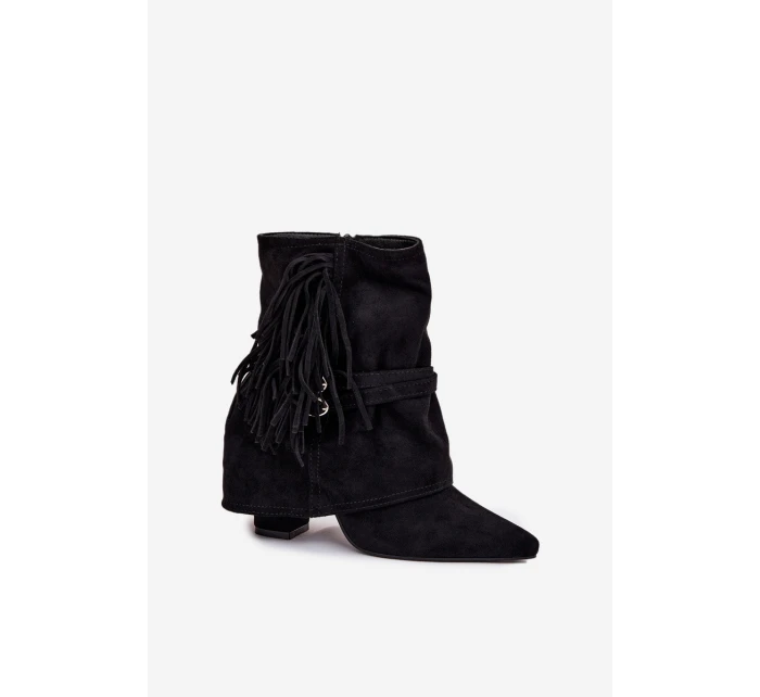 Dámské Kotníkové Boty S A Zlatými Přezkami model 21709054 - Boto Dámské Kotníkové Boty S A Zlatými Přezkami model 21709054 - Boto