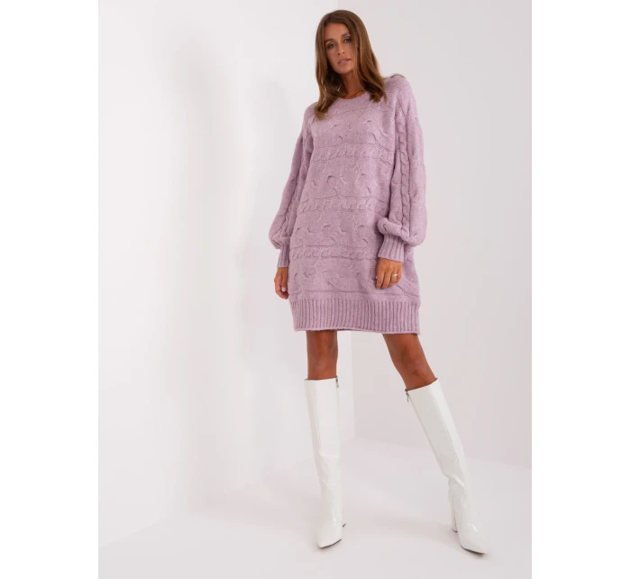 Sweter AT SW model 18895481 jasny fioletowy - FPrice Sweter AT SW model 18895481 jasny fioletowy - FPrice