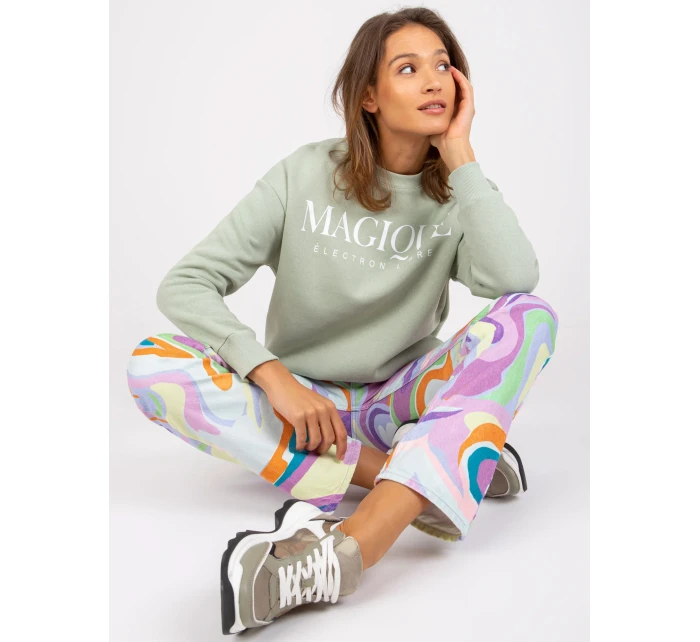 Mikina D10047O02417B pistácie