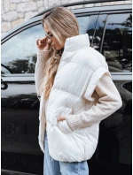 Dámská prošívaná vesta NIMIA ecru FashionStreet TY3250