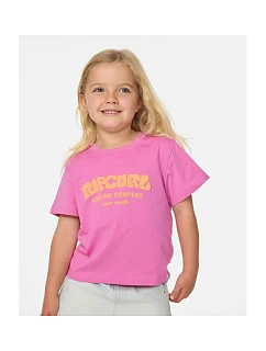 Koszulka  Surf Puff Relaxed Tee różowa dětské model 22245895 - Rip Curl