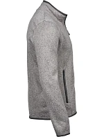 TJ Pánská melanžová pletená fleecová bunda 18. grey melange model 22499139 - Tee Jays TJ Pánská melanžová pletená fleecová bunda 18. grey melange model 22499139 - Tee Jays