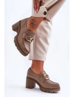 polobotky na sloupku s ozdobou tmavě hnědou model 21630096 - Boto