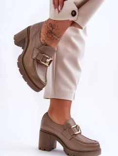 polobotky na sloupku s ozdobou tmavě hnědou model 21630096 - Boto